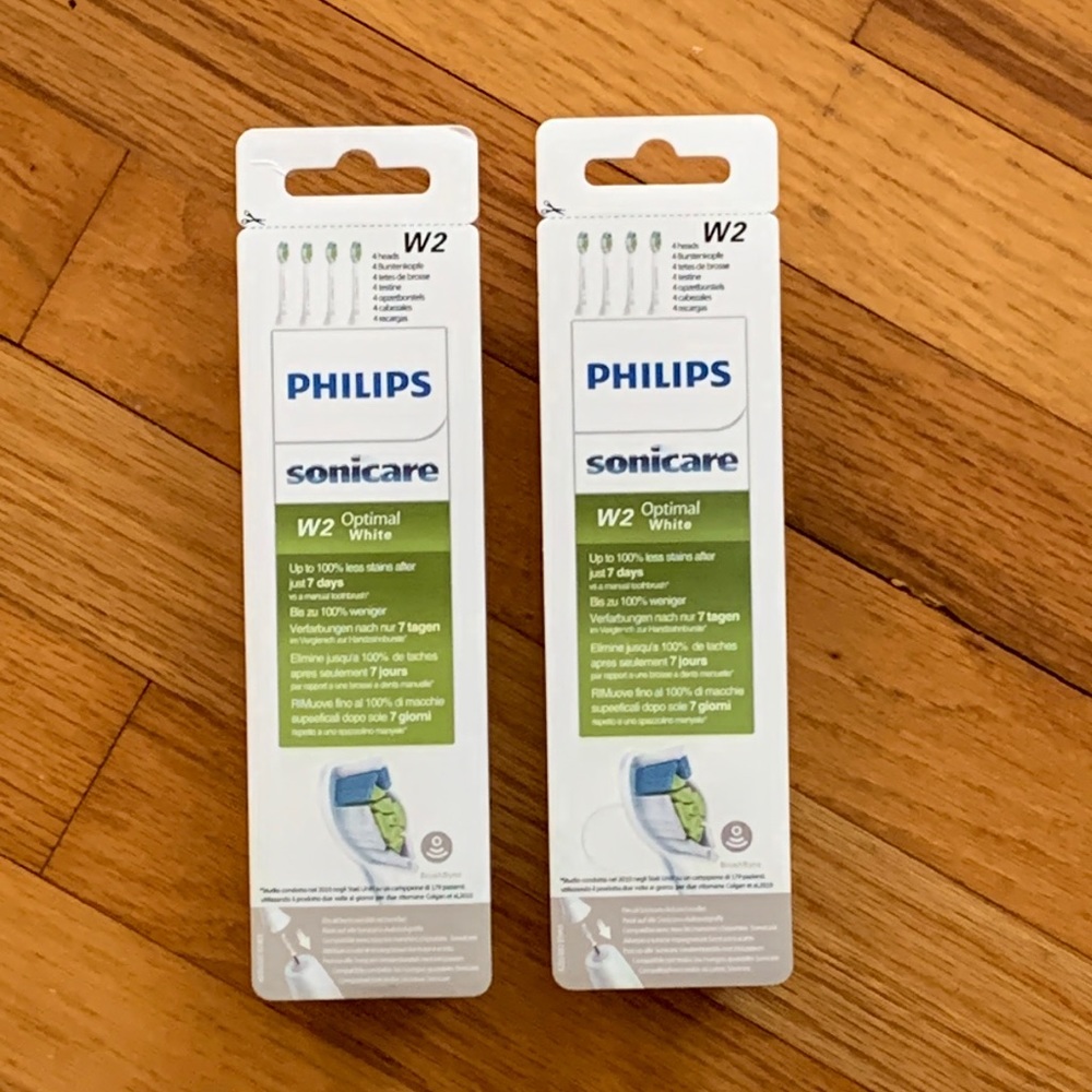 Philips Sonicare W2 Optimal White Replacement Toothbrush Heads 8 Total